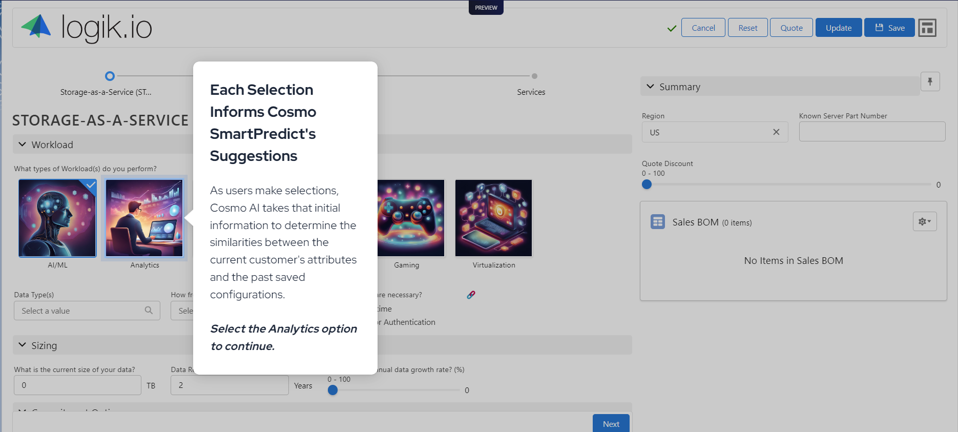 Cosmo Smartpredict Navattic Screenshot